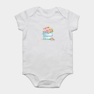 Pail of Roses Baby Bodysuit